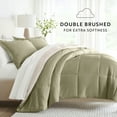 thumbnail image 4 of Noble Linens 7 Piece Bedding Bundle, Reversible Comforter and Patterned Sheet Set, Queen, 4 of 7