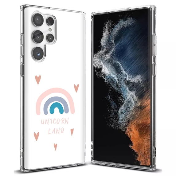 TalkingCase Slim Phone Case Compatible for Samsung Galaxy S22 Ultra 5G, Unicorn Land Print, Thin Light, Flexible, Soft, USA
