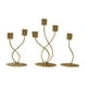 thumbnail image 2 of Candelabro 3x, decoración de mesa de año Nuevo, Mostrador de cocina, Club de Acción de Gracias, candelabro de granja Oro curvado, 2 of 9