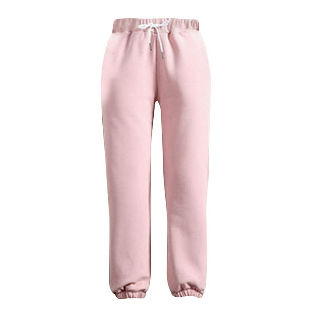 Soidarity Pantalones de chándal para mujer Forro polar Pantalones de chándal Pantalones de harén informales Deportes acuáticos Rosa SG