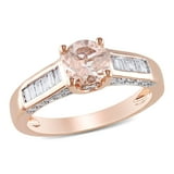 0.45 CT. T.W. Diamond and Morganite Engagement Ring in 14K Gold