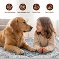 thumbnail image 3 of ICEANT 2'x4' Non-Slip Doormat with Gripper, Boho Vintage Style Area Rug Machine Washable Aesthetic Throw Carpet for Bedroom Living Room, Blue, 3 of 6