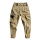 thumbnail image 1 of Pantalones informales de hip hop de nueve puntos para hombre: corte holgado con múltiples bolsillos, poliéster, 1 of 7