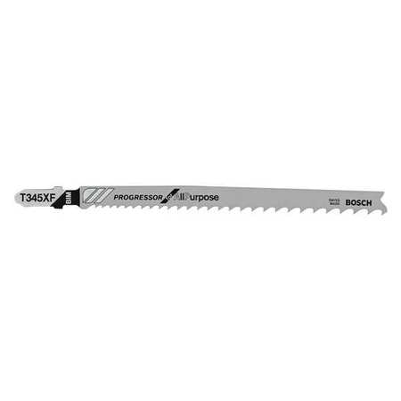 BOSCH T345XF3 Jigsaw Blade,T-Shank,5 In. L,PK3