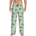 thumbnail image 1 of Balery Cute Sea Turtles Pantalones de pijama para hombre, pijama ultraligero, pantalón de descanso-XX-Large, 1 of 6