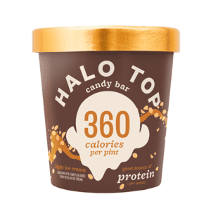 Halo Top, Candy Bar Ice Cream, Pint (8 Count)