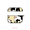 Beige, variant on abbyrose Crazy Cows AirPod Case