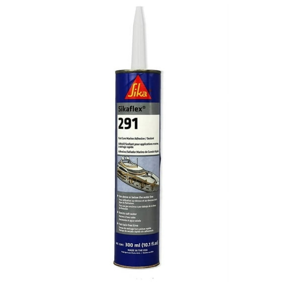 Sikaflex 291 One Component Fast Cure Marine Adhesive and Sealant, 300ml, Black
