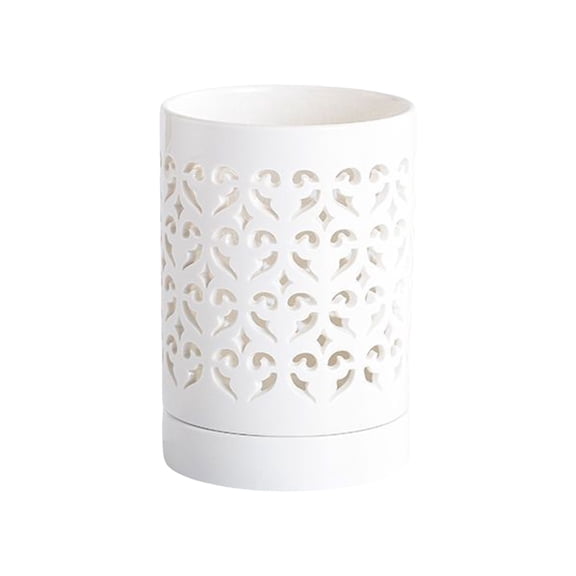 4 Inch Orchid Pots with Holes and Saucers for Repotting, Breathable Slotted Ceramic Pots with More Ventilation Holes, Indoor Outdoor Flower Pots for Orchids and Other
