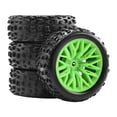 thumbnail image 2 of Kuntesetty 4Pcs 1/18 RC Car Wheels and Tires RC Car Part, High Performance Portable Easy to Green, 2 of 9