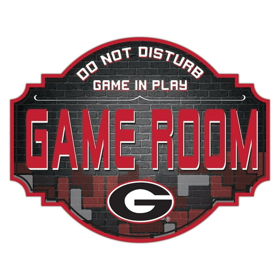 Georgia Bulldogs 12'' Game Room Tavern Sign