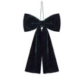 thumbnail image 2 of Christmas Decorations Velvet Bow Ornament Handmade Soft Hanging Bow With Rope For Tree Wreath Garland Wall Door Decor, 2 of 7