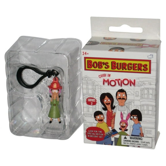 Bob's Burgers Chibi In Motion Firehat Louise Figure Keychain
