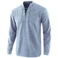 thumbnail image 1 of Túnica Medieval de Halloween para hombre, camisa romana renacentista con cordones, disfraz de pirata, vestido de carnaval, 1 of 5