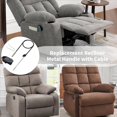 thumbnail image 4 of 2X Repuesto Universal para Manija de Sillón Reclinable, Palanca de Liberación de Cable, Pestillo Metálico para Sofá, Apto para Sillón ., 4 of 5