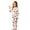 v-305White338, variant on CAIVO Skull Printed Halloween 2 Piece Pajama Set Girls, Round Neck Long Sleeve Shirt With Matching Jogger Trousers, Kids Holiday Nightwear Loungewear