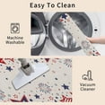 thumbnail image 6 of Red White and Blue Stars Kitchen Mat 2 Piece 4th of July Kitchen Rugs Non Slip Stars Firework Mats, Patriotic Soft Runner Rug Water Absorbent Stars loor Mat for Sink,Laundry 17"x30"+17"x47", 6 of 6