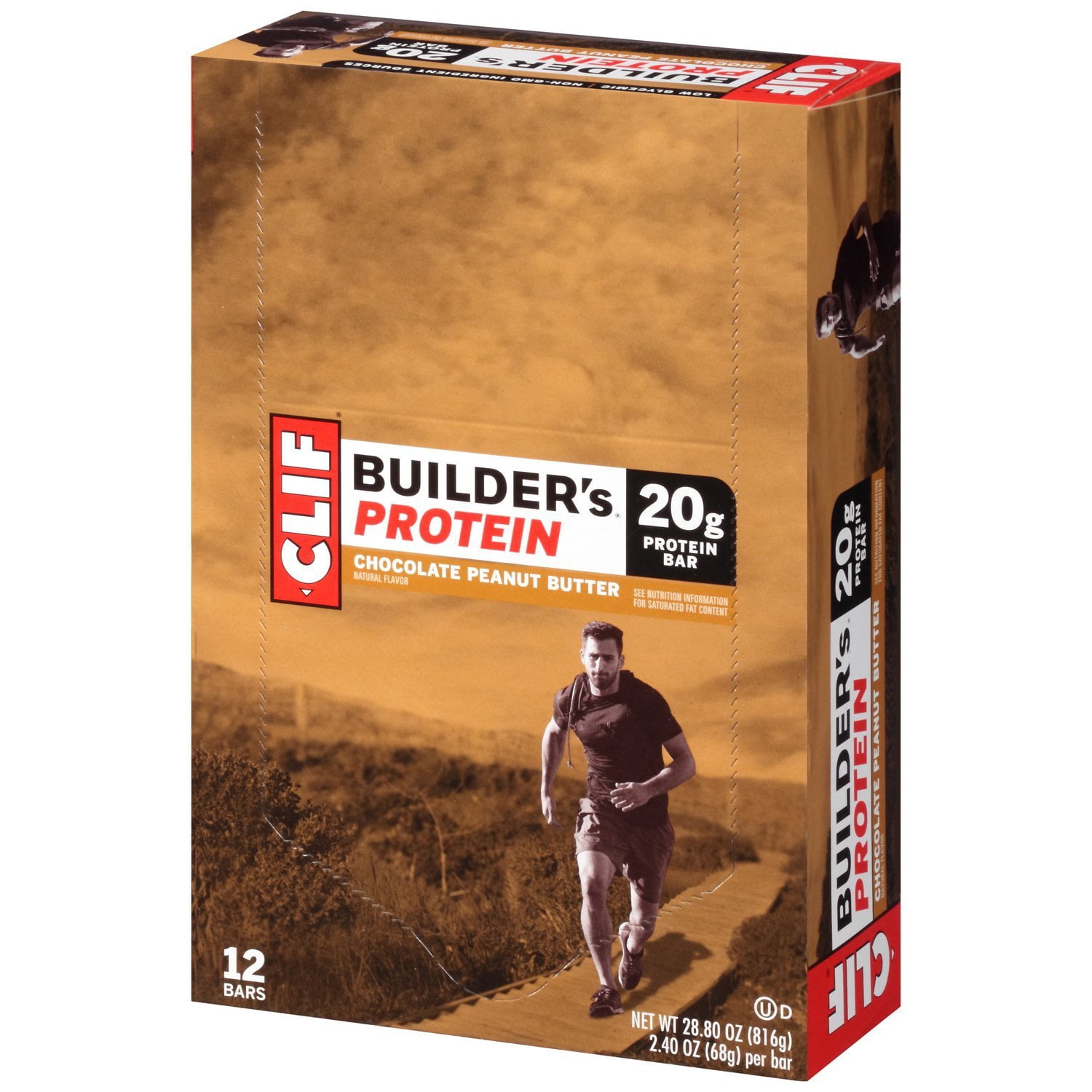 CLIF BUILDER'S Protein Bar Chocolate Peanut Butter (2.4 Ounce Bar