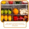 thumbnail image 2 of CUITING 2 Pcs Storage Bins Fridge Fruit Organizer for Bathroom Tray Trays Breads Container Multifunction Plastic, 2 of 6