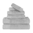 thumbnail image 3 of Superior Rayon from Bamboo Soft Modern 6-Piece Towel Set, Platinum, 3 of 13