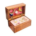 thumbnail image 1 of del Tesoro de madera Vintage para casa de muñecas, paisaje simulado en miniatura, organizador de joyas profesional, caja de almacenamiento de te 25x16x16 cm Baoblaze Miniatura del cofre del tesoro, 1 of 8