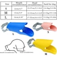 thumbnail image 3 of Bozal para perro de 3 uds, cubierta bucal de silicona para perro, antiladridos, bozal ajustable antimordida para mascotas (pequeño, mediano, grande), 3 of 5