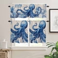 thumbnail image 2 of Kitchen Curtains and Valances Set, Rod Pocket Window Valance 18 Inch Window Curtain Panels for Living Room Bedroom Laundry, 27.5x36in, 3 Pieces, 2 of 7