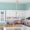 thumbnail image 3 of Chandelier Model Bedroom Ceiling Light Miniature Lamp Model Accessories Role Play Furnishings Lighting Toy Dolls House, 3 of 9