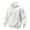White, variant on Zimjoy Men's Pullover Hoodie Sweatshirt Long Sleeve Fleece Lined Hooded Sweatshirt with Pocket Athletic Casual Hoodie for Men Daily Wear Workout Streetwear Black L