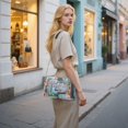 thumbnail image 7 of FORMRS Women Crossbody Purse with Chain Strap Vegan Leather Shoulder Handbag, Pink Door, 7 of 7