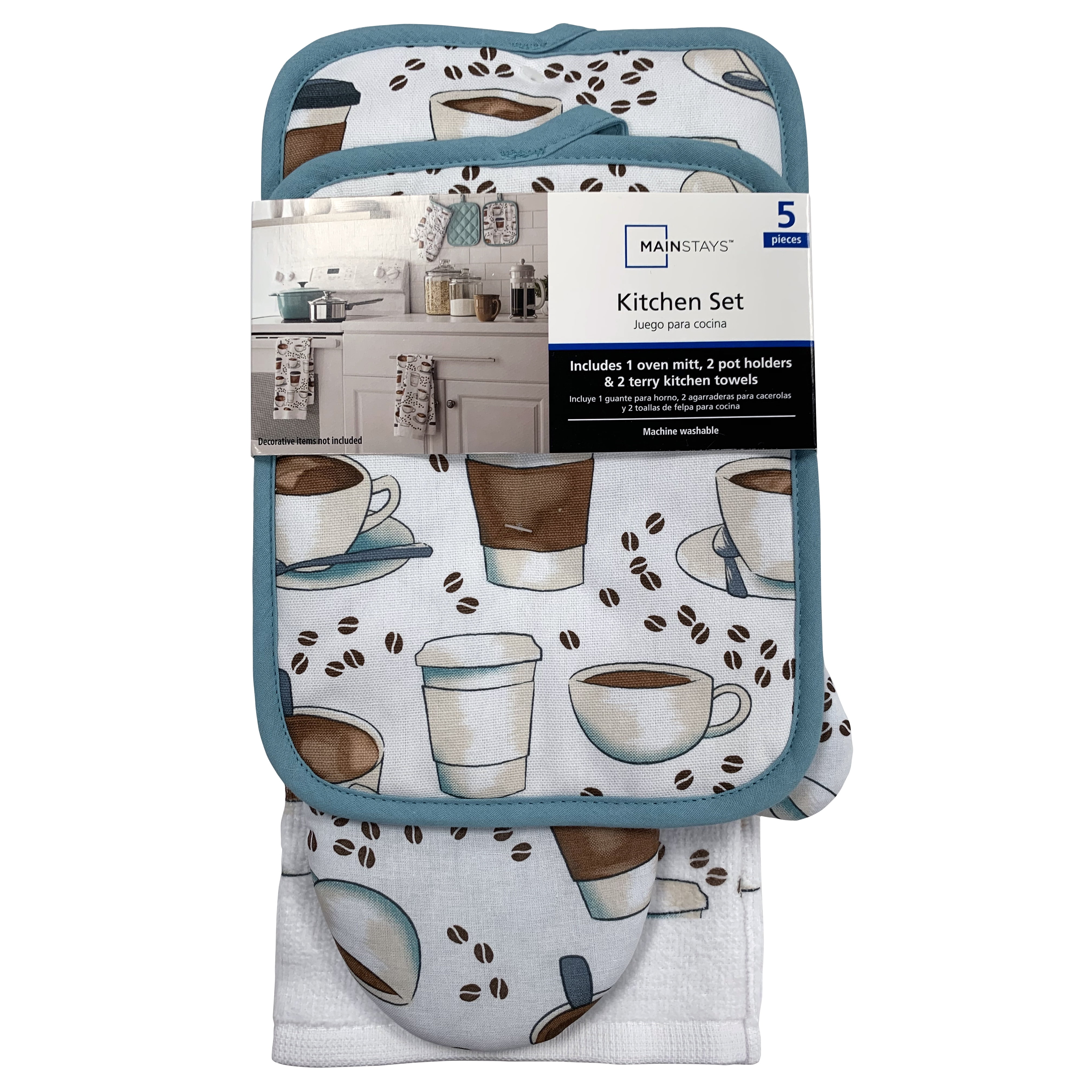 Hanging Towel Kit - Coffee Always - Cream