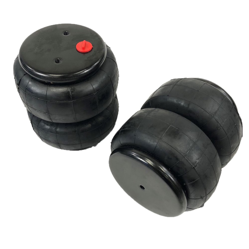 (two) Air Suspension Bags Heavy Duty 2600lb 1/2NPT Double Bellow 2500 Lbs