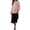 A1 Light Pink, variant on 2 Piece Outfits for Women Summer Cotton Linen Casual Matching Set 3/4 Sleeve Embroidered Tops Capri Pants Linen Clothes Matching Set Women Light Pink L