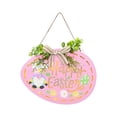 thumbnail image 1 of Letrero de para puerta de Pascua con luz para colgar en , feliz Pascua, batería para , hogar, casa de , , Rosa Sunnimix Signo de puerta de Pascua, 1 of 8