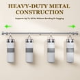 thumbnail image 4 of Heavy Duty Adjustable Curtain Rods for Windows, 1-Inch Diameter Curtain Rod, 32-96 Inches (Slive), 4 of 7