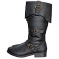 thumbnail image 4 of Caribbean Pirate Boots Adventure Footwear Halloween Costume Renaissance Medieval Cosplay, 4 of 7