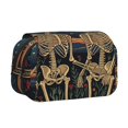 thumbnail image 1 of Easygdp Romantic Skeletons Under Moon para Estuche de Lápices con Tapa Flip, Suministros de Oficina y Universidad para Adolescentes y Adultos, 1 of 7