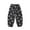 O-Black4705, variant on CUZIBR Boys Pants For Toddler Kids Lightweight Thin Ice Silk Pants With Black White Heart Print Comfortable Elastic Waist For Daily Casual Outdoor Party Comfort Dailywear For Child
