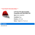 thumbnail image 2 of Left Inner Tail Light Assembly - Compatible with 2006 BMW 330i, 2 of 2