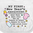 thumbnail image 4 of Inktastic My First New Years Resolutions with Baby Clip Art and Stars Girls Baby Bib, 4 of 4