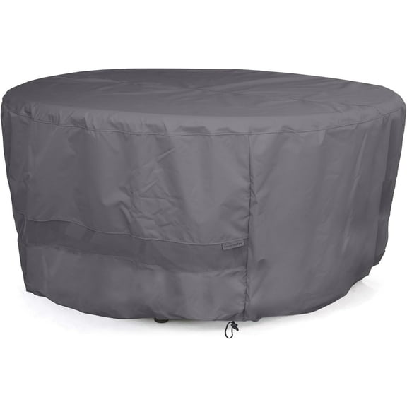 Covermates Round Accent Table Cover - Patio Outdoor Furniture Cover, Water Resistant Outdoor Ottoman/Side Table Cover, 300D Polyester, 30DIAMETER x 25H, Charcoal