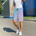 thumbnail image 7 of Bixox Men's Fantasy Gradient printed lightweight casual shorts, soft sleep shorts with pockets., 7 of 7