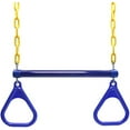 thumbnail image 2 of 18" Trapeze Swing Bar Rings 48" Heavy Duty Plastic Coated Chains Swing Set Accessories Playground Swing Seat…, 2 of 7