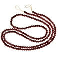 thumbnail image 4 of 2x Retro Style Christmas Wooden Beads Garlands Round Wall Hanging Ornaments Farmhouse Fireplace Party Home Xmas Beaded Garland Wedding Holiday Decor Dark 274cm Dark 142cm, 4 of 6