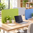 Partision Desk 5-Pack Desk Privacy Divider Set, Fabric Partition Screens for ...