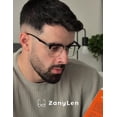 thumbnail image 2 of Gafas de bloqueo de luz azul ZanyLen Rectangle para hombre, 2 of 7