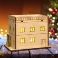 thumbnail image 5 of Light-Up Wooden Christmas Village House DIY Kit, Handmade Crafts for Family Holiday Activities and Festive Home Décor, 5 of 5