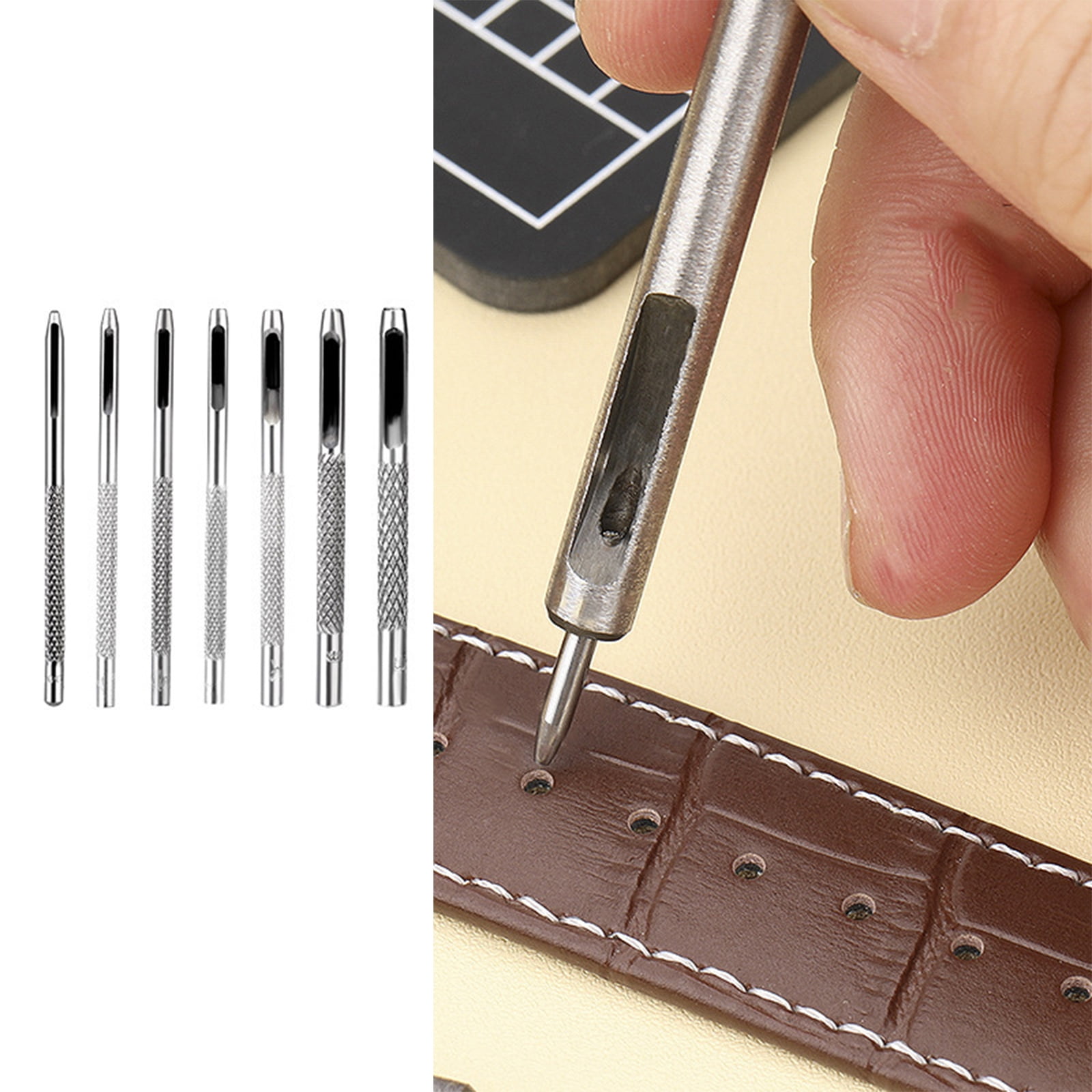 Professional Multi-Purpose Round Hole Puncher for Leatherworking, Belt Repair & Shoe Crafting