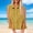 A05 Yellow, variant on Womens Ruffle Hem Button Down Shirts Sleeveless Collared Dressy Blouses Casual Cotton Linen Textured Peplum Work Office Chest Pocket Summer Flowy Tops Tunics