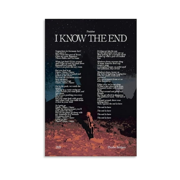 I KNOW THE END by Phoebe Bridgers Canvas Poster Mural Decor Printing Picture Painting Living Room Hallway Decor
